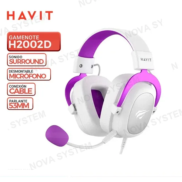 HAVIT AURICULAR HAVIT GAMENOTE H2002D, BLANCO