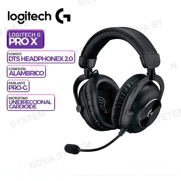 LOGITECH AURICULAR GAMING LOGITECH G PRO X BLACK