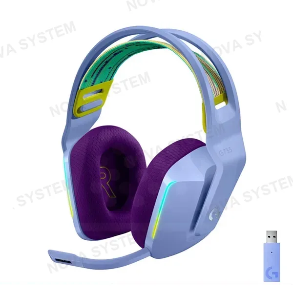 LOGITECH AURICULAR GAMING LOGITECH G733 INALAMBRICO LIGHTSPEED RGB LILA