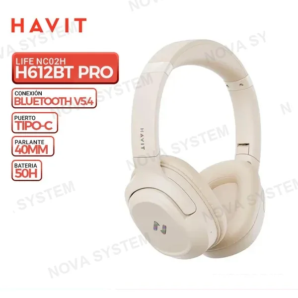 HAVIT AURICULAR INALAMBRICO HAVIT H612BT PRO Life NC02H Beige