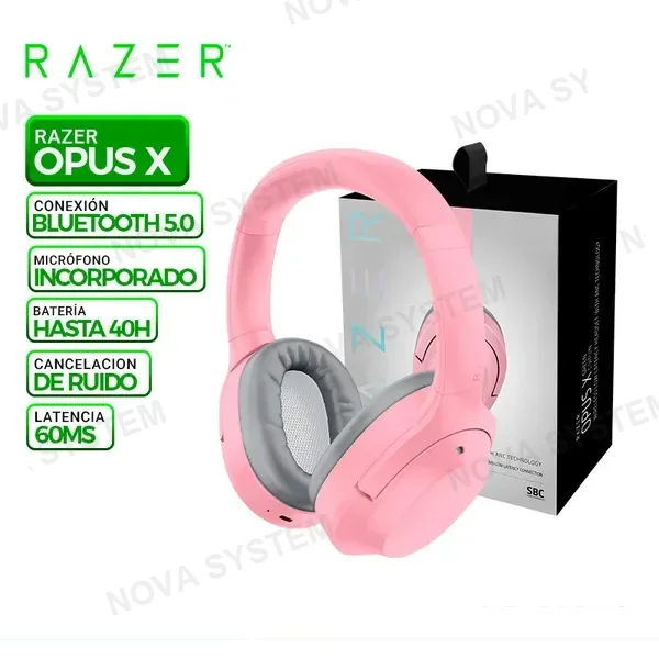 RAZER AURICULAR RAZER OPUS X, BLUETOOTH 5.0 QUARTZ