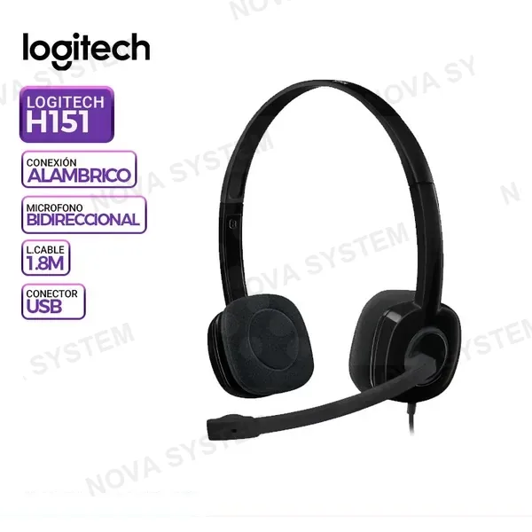 LOGITECH AURICULAR LOGITECH H151 BLACK
