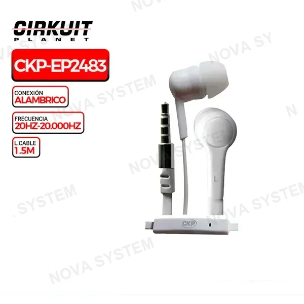PLANET Microfono Auricular CKP-EP2483 Blanco Cirkuit Planet