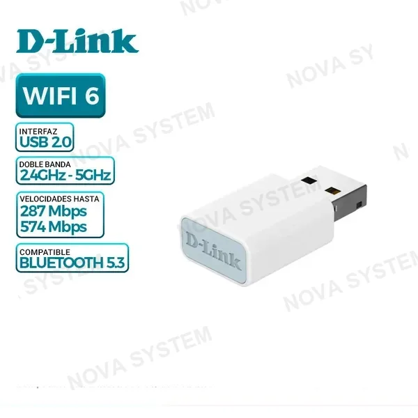 D-LINK ADAPTADOR D-LINK USB AX900 WI-FI 6, AX9U