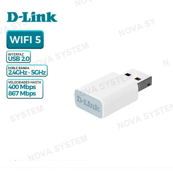 D-LINK ADAPTADOR D-LINK USB AC1300 WI-FI 5, AC13U