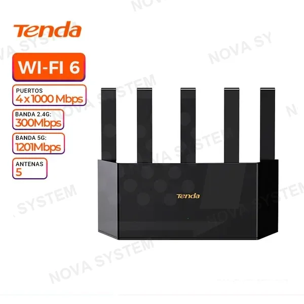 TENDA ROUTER TENDA TX2L PRO, AX-1500, DUAL BAND GIGABYTE, Wi-Fi 6