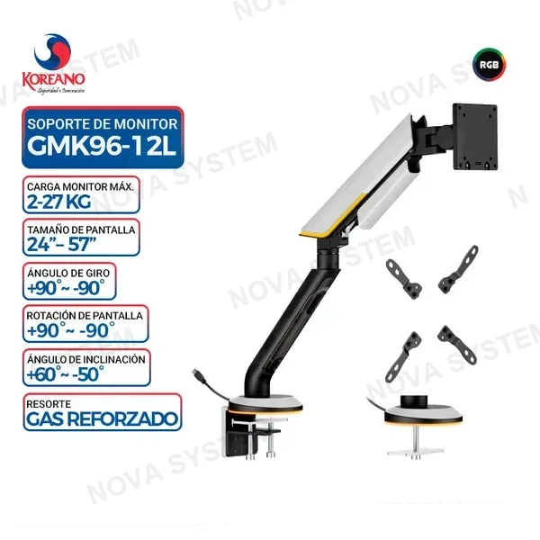 SOPORTE PARA MONITOR KOREANO GMK96-12L, RGB
