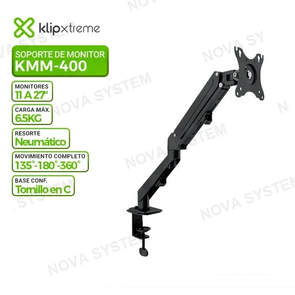 KLIP XTREME SOPORTE PARA MONITOR CON MECANISMO KLIP XTREME KMM-400