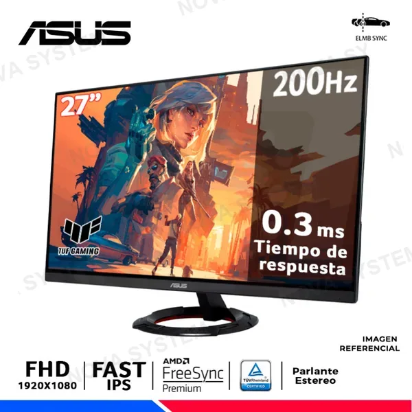 ASUS MONITOR ASUS Tuf Gaming VG279Q5R, 27" Fast IPS, FHD, 200Hz, 0.3ms, FreeSync