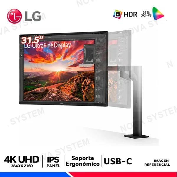 LG MONITOR LG 32UN880K-B Ergo, 31.5" IPS, 4K UHD, 5ms, USB-C