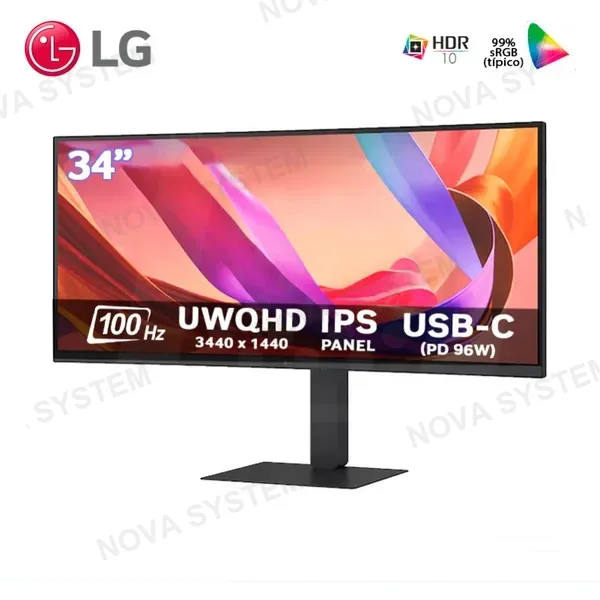 LG MONITOR LG 34U650A-B, 34" CURVO IPS, UltraWide WQHD, 100Hz, 5ms, USB-C