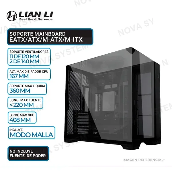 LIAN LI CASE LIAN LI O11 VISIÓN COMPACT, BLACK
