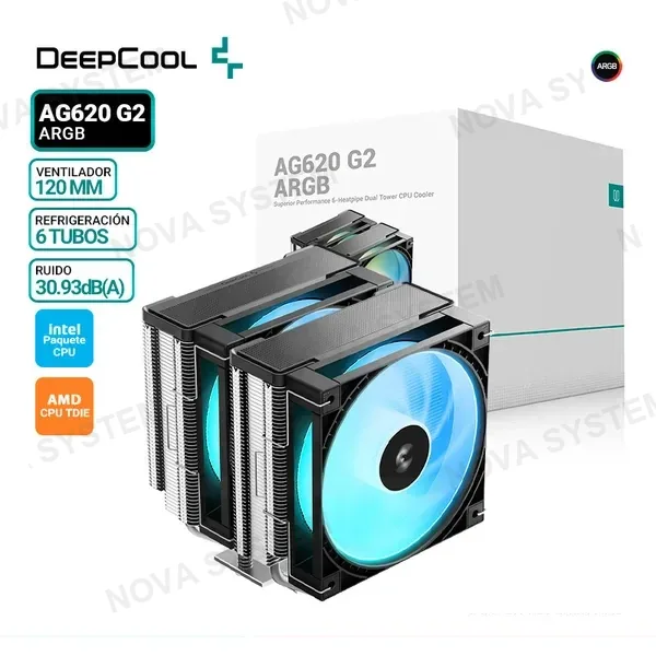 DEEPCOOL COOLER DE PROCESADOR DEEPCOOL AG620 G2 ARGB