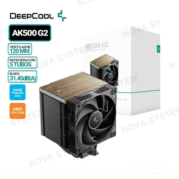 DEEPCOOL COOLER DE PROCESADOR DEEPCOOL AK500 G2 BK