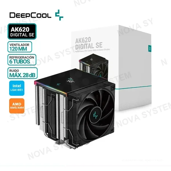 DEEPCOOL COOLER DE PROCESADOR DEEPCOOL AK620 DIGITAL SE