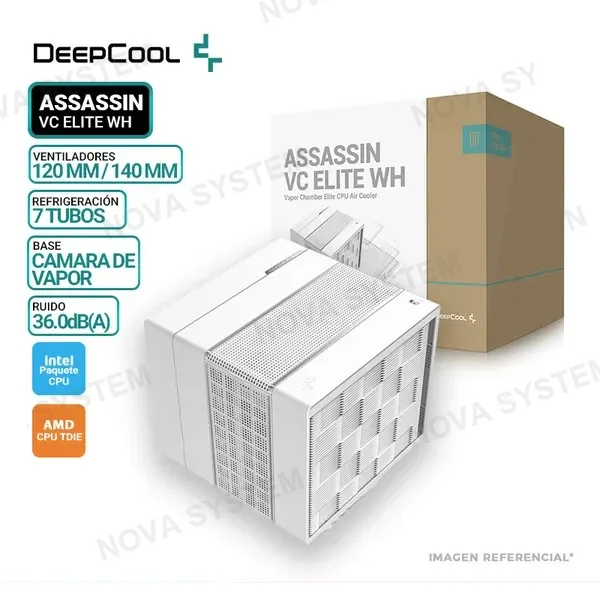 DEEPCOOL COOLER DE PROCESADOR DEEPCOOL ASSASSIN VC ELITE WH
