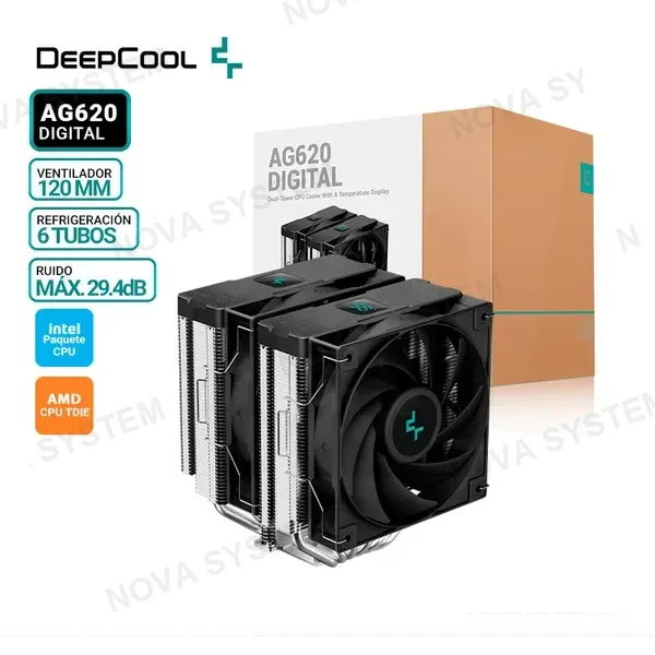 DEEPCOOL COOLER DE PROCESADOR DEEPCOOL AG620 DIGITAL