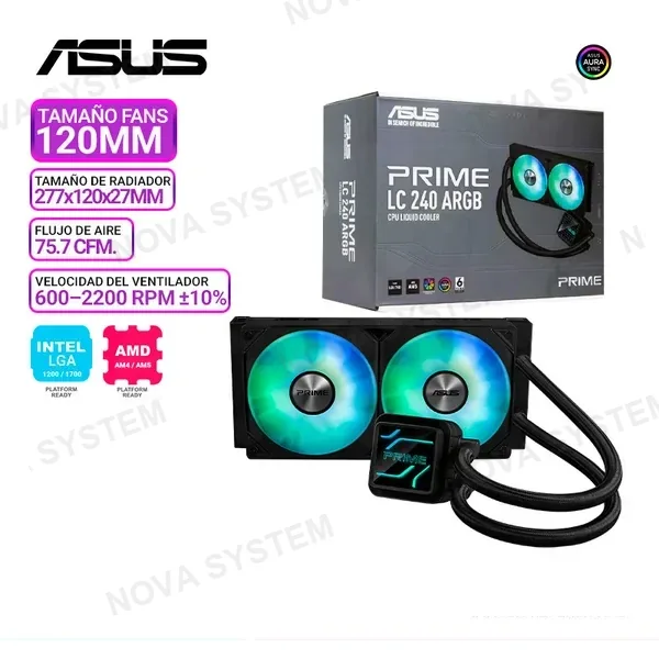 ASUS REFRIGERACION LIQUIDA ASUS PRIME LC 240 ARGB