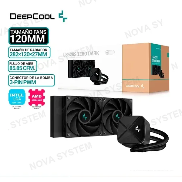 DEEPCOOL REFRIGERACION LIQUIDA DEEPCOOL LS520S ZERO DARK