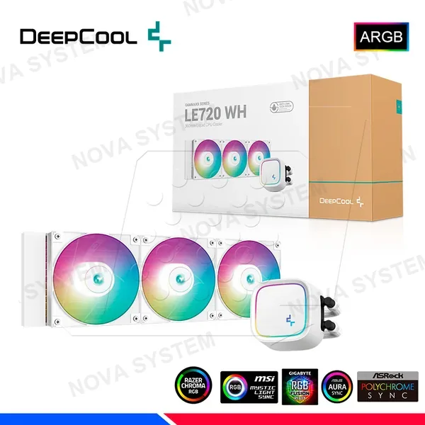 DEEPCOOL REFRIGERACION LIQUIDA DEEPCOOL LE720 WH ARGB