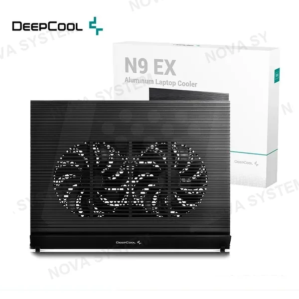 DEEPCOOL COOLER DE LAPTOP DEEPCOOL N9 EX BLACK, ALUMINIO