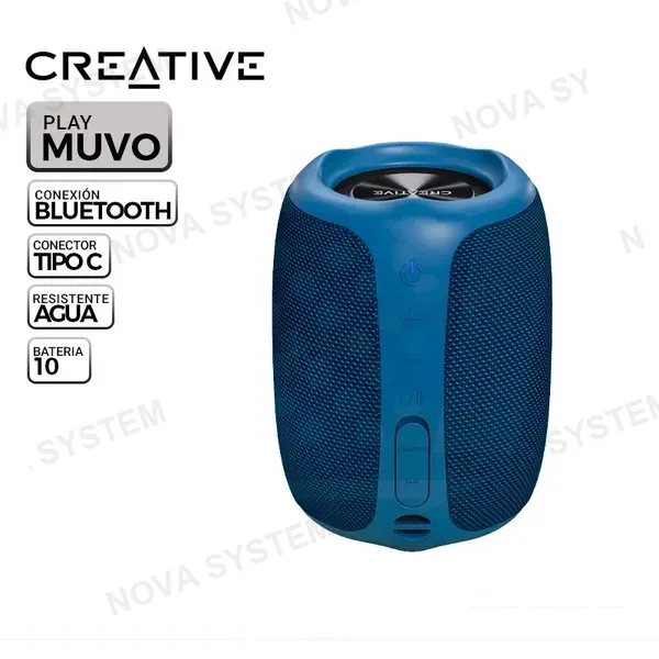 PARLANTE CREATIVE MUVO PLAY BLUETOOH BLUE