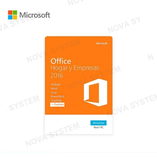 SOFTWARE MICROSOFT OFFICE 2016 1 LIC. ONLINE, DESCARGA