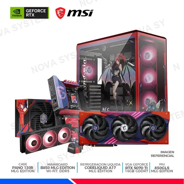 MSI PromoPlus: MSI MLG EDITION, MAINBOARD, VGA, REFRIGERACION, FUENTE, CASE