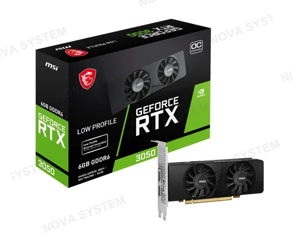 MSI TARJETA DE VIDEO, MSI, RTX 3050 6GB GDDR6 LP OC EDITION