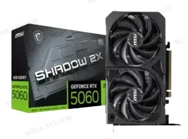 MSI TARJETA DE VIDEO, MSI SHADOW 2X, RTX 5060 8GB GDDR7 OC BLACK
