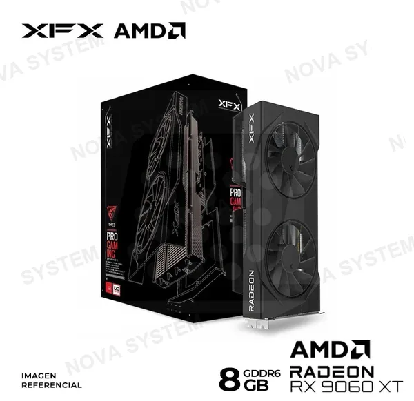 XFX TARJETA DE VIDEO RX 9060XT 8GB XFX 2X GDDR6 BLACK