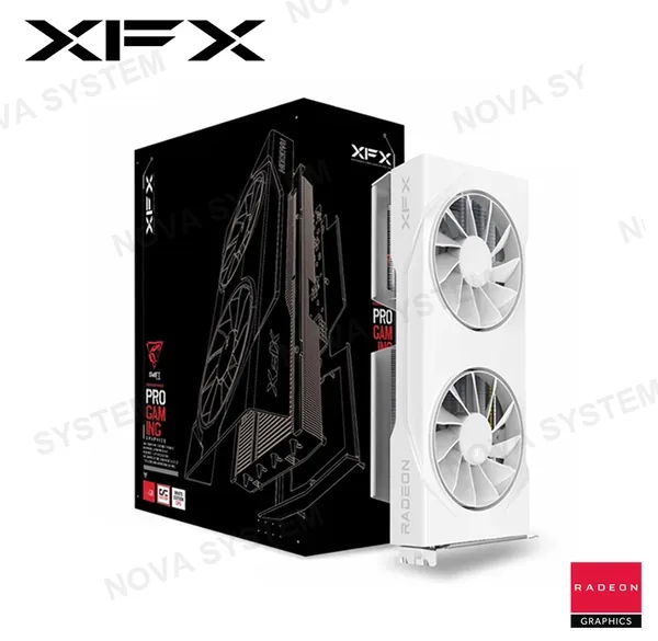 XFX TARJETA DE VIDEO RX 9060XT 8GB XFX 2X GDDR6 WHITE