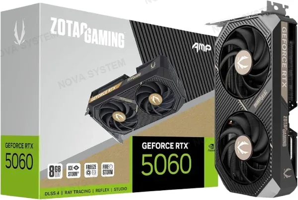 ZOTAC TARJETA DE VIDEO RTX 5060 8GB TWIND EGDE GDDR7 ZOTAC