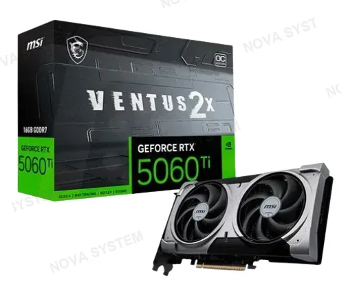 MSI TARJETA DE VIDEO, MSI, VENTUS 2X RTX 5060TI 8GB GDDR7 OC