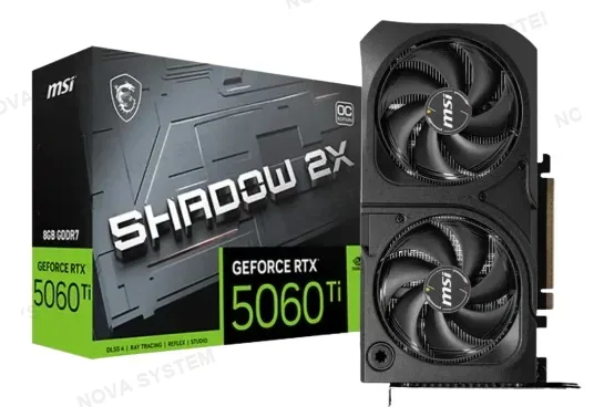 MSI TARJETA DE VIDEO, MSI SHADOW 2X, RTX 5060TI 8GB GDDR7 OC BLACK ErrorFav-1