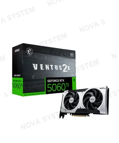 MSI TARJETA DE VIDEO, MSI VENTUS 2X, RTX 5060TI 8GB GDDR6 OC WHITE