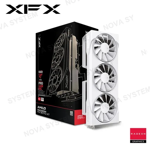 XFX TARJETA DE VIDEO RX 9070 16GB XFX SWIFT GDDR6 WHITE