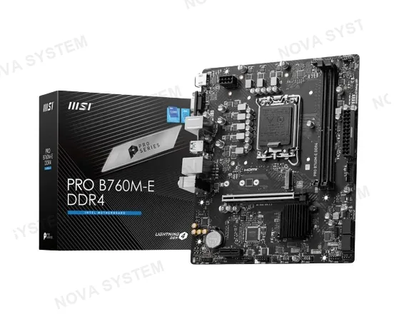 MSI MBB, MSI, B760M-E LGA 1700 2DIMMs DDR4 4800MHZ HMDI DP
