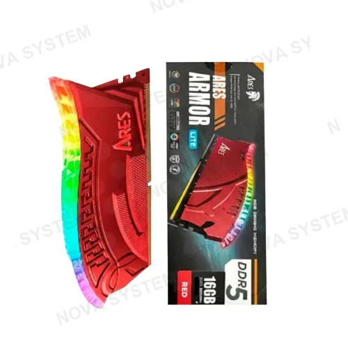 AMD MEMORIA RAM, DATO, ARES ARMOR 16GB DDR5 6000MHZ CL 34 RGB RED