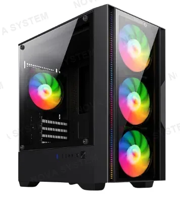 CASE GAMER ENKORE LEVITROM USB 3 4FAN S/FUENTE RAIMBOW