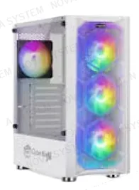 CASE GAMER, CYBERTEL, ELEMENT+ ATX CBX5011RW SIN FUENTE WHITE