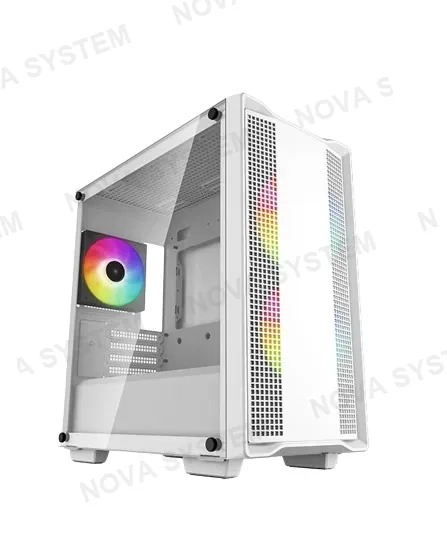 DEEPCOOL CASE GAMER, DEEPCOOL, CC360 ARGB WHITE/ MID TOWER SIN FUENTE