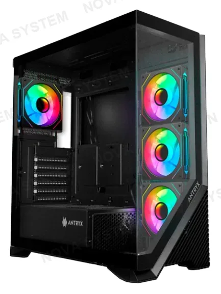 ANTRYX CASE ANTRYX FX650 BLACK, ARGB FAN X4 VIDRIO TEMPLADO