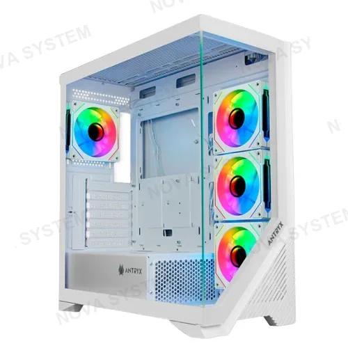 ANTRYX CASE ANTRYX FX650 WHITE, ARGB FAN X4 VIDRIO TEMPLADO