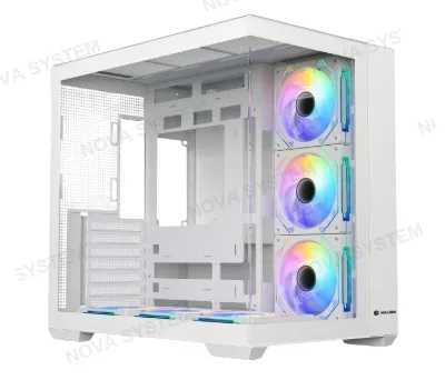 HALION CASE GAMER HALION FISH C708 TANK 6 FANS ARGB WHITE
