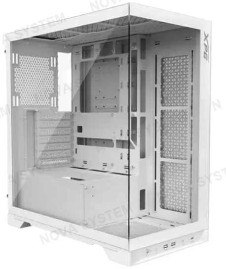 XPG CASE XPG, INVADER X WHITE S/FUENTE VIDRIO TEMPLADO