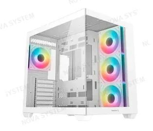 DEEPCOOL CASE GAMER, DEEPCOOL, CG530 4F WHITE SIN FUENTE