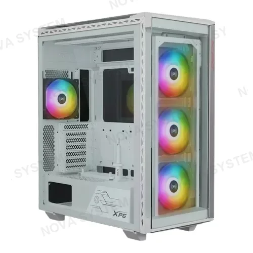 XPG CASE XPG, BATTLECRUISER BLANCO S/FUENTE VIDRIO TEMPLADO