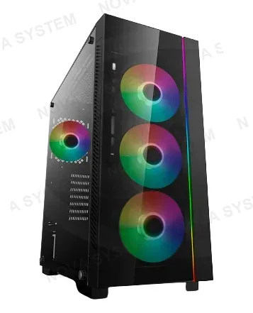 DEEPCOOL CASE GAMER, DEEPCOOL,MATREXX 55 V3 BLACK V3/MID ARGB TOWER SIN FUENTE