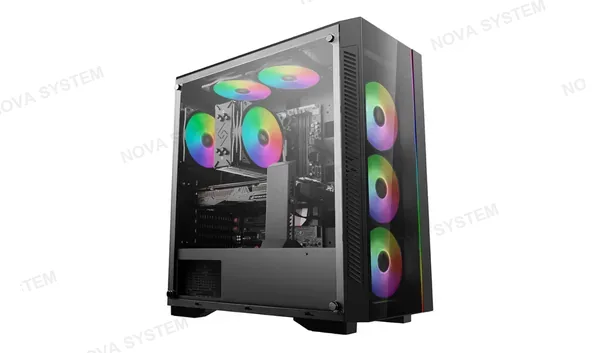 DEEPCOOL CASE GAMER, DEEPCOOL,MATREXX 55 WHITE V3/MID ARGB TOWER SIN FUENTE